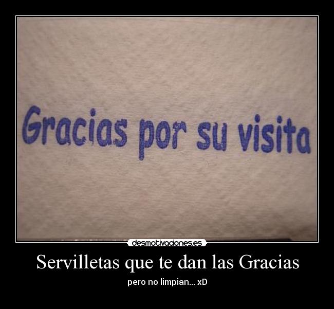 Servilletas que te dan las Gracias - 
