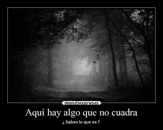 Aquí hay algo que no cuadra - 