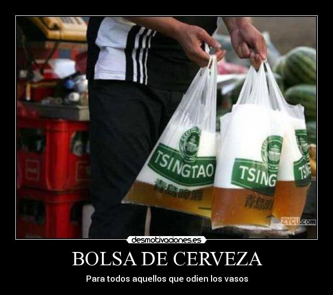 BOLSA DE CERVEZA -