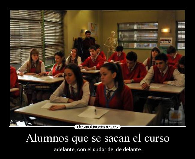 Alumnos que se sacan el curso - 