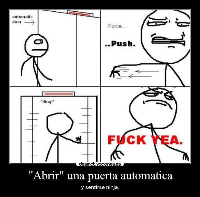Abrir una puerta automatica - 