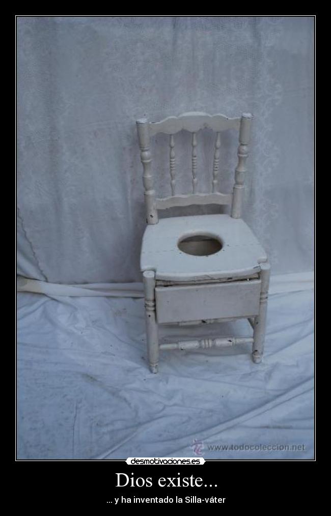 Dios existe... - ... y ha inventado la Silla-váter