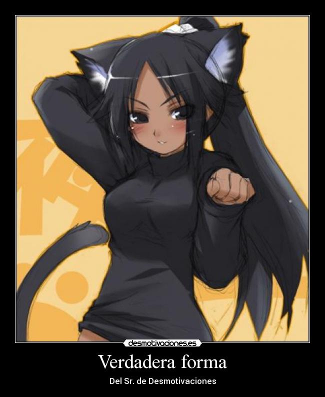 carteles yoruichi gatita mala desmotivaciones