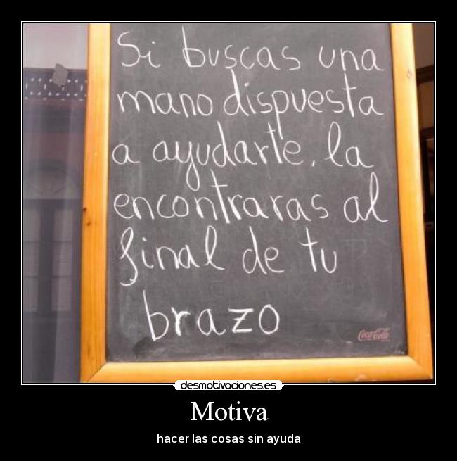 carteles ayuda desmotivaciones