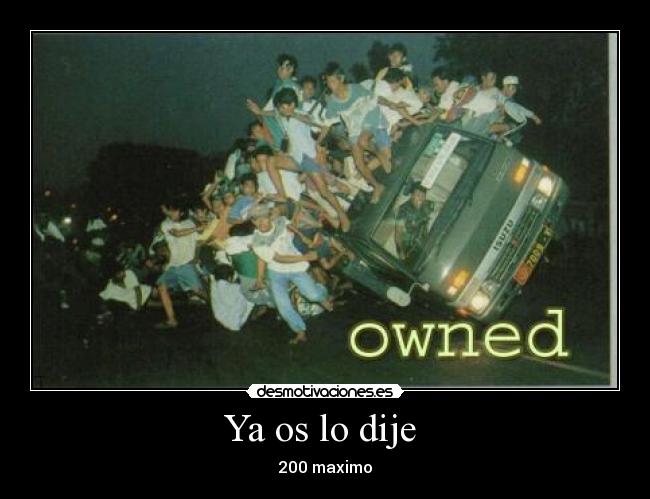 Ya os lo dije -
