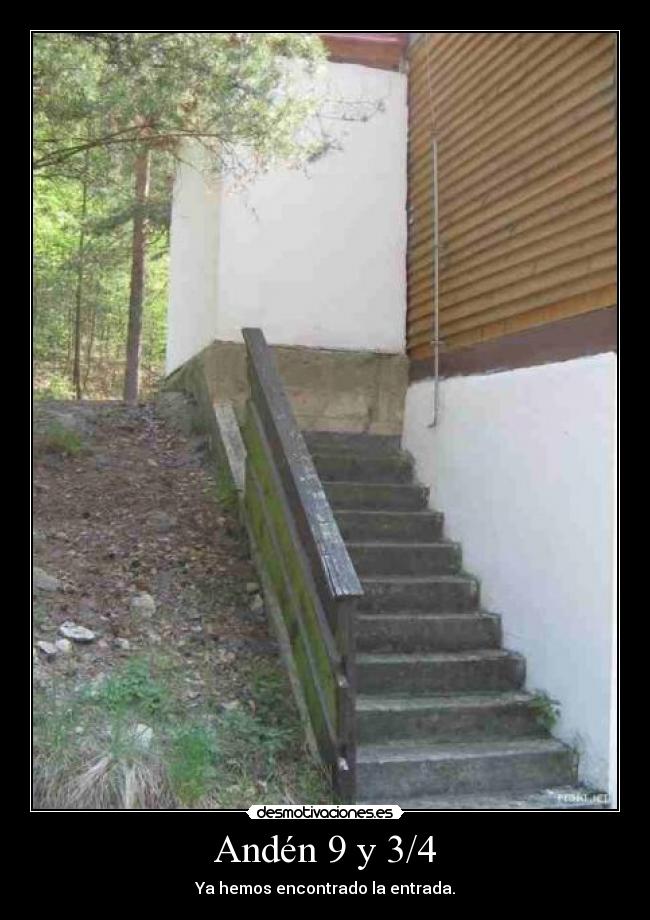 Andén 9 y 3/4 - Ya hemos encontrado la entrada.