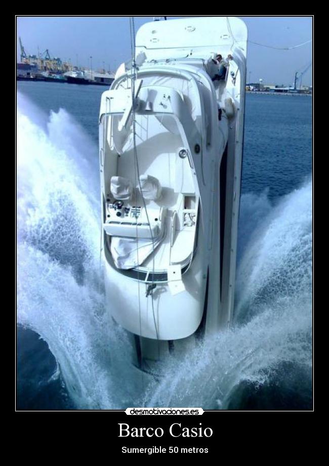 Barco Casio - Sumergible 50 metros