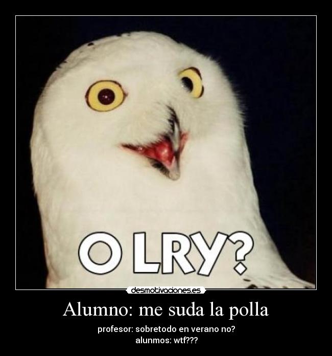 Alumno: me suda la polla - 