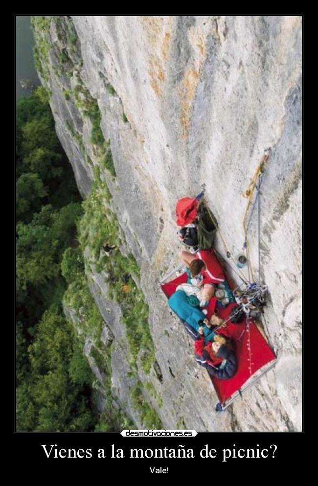 Vienes a la montaña de picnic? -