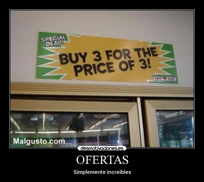 OFERTAS - Simplemente increibles