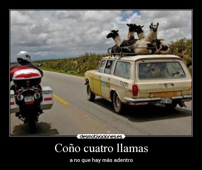 Coño cuatro llamas -