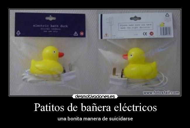 Patitos de bañera eléctricos - una bonita manera de suicidarse