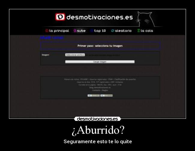¿Aburrido? -