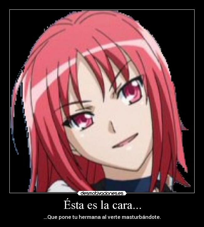 carteles hermana anime masturarte desmotivaciones