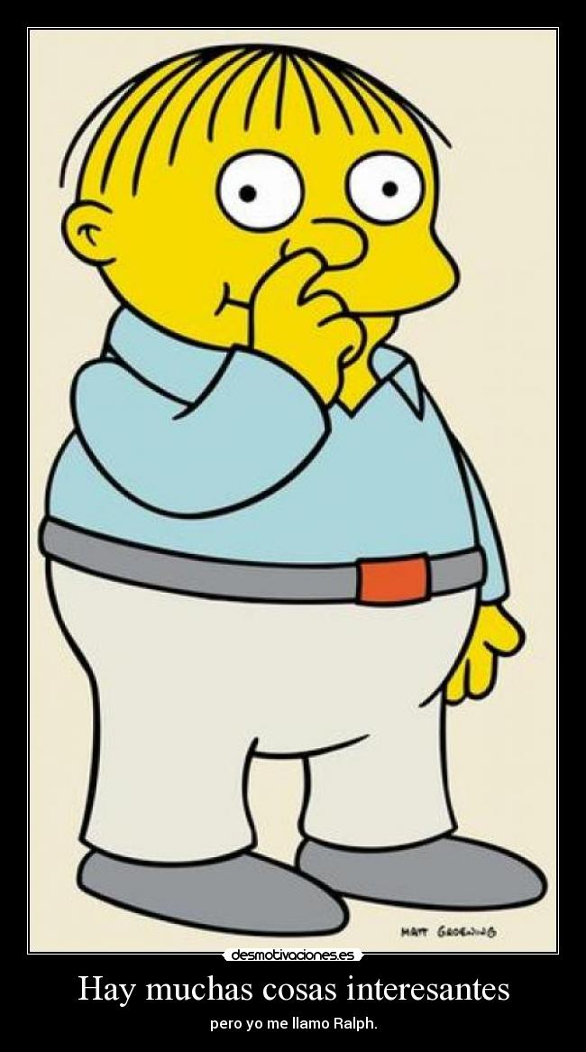 carteles ralph wiggum desmotivaciones