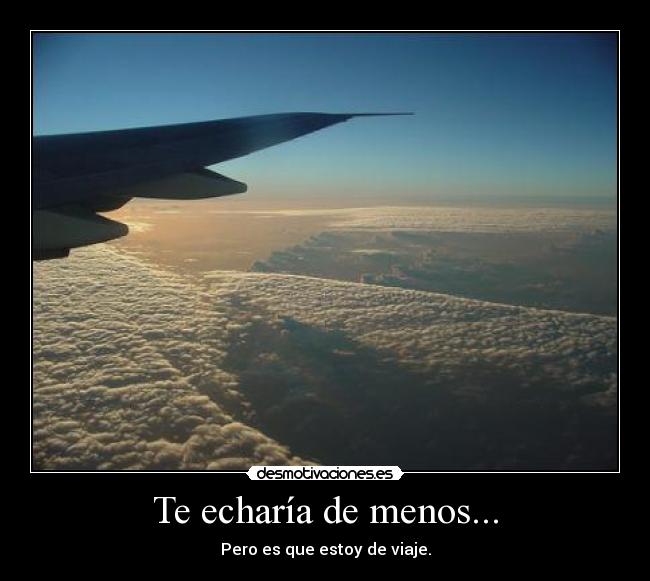 Te echaría de menos... -