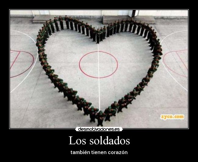 Carteles Ekatiia Soldados Corazon Amor Guerra Desmotivaciones