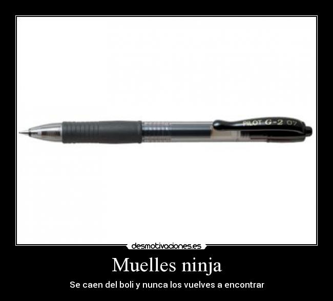 Muelles ninja - 