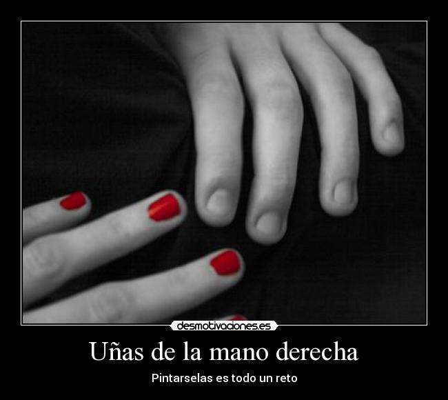 Uñas de la mano derecha -