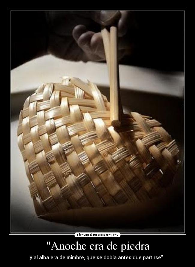 Anoche era de piedra - 
