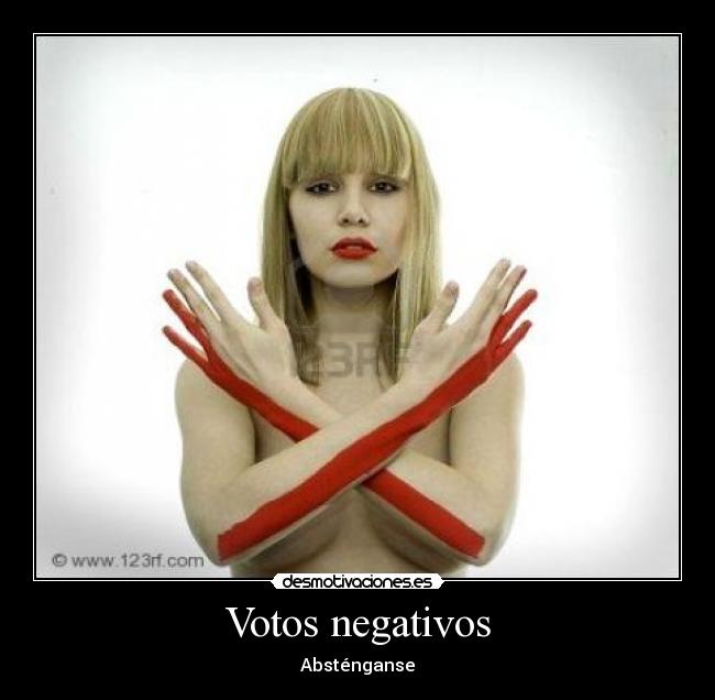 Votos negativos - 