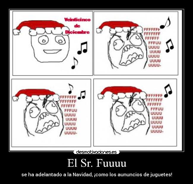carteles ffuuuuu navidad desmotivaciones