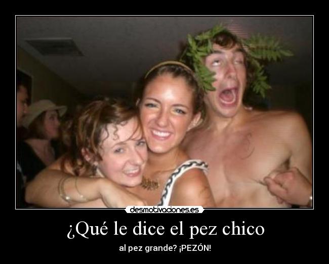 ¿Qué le dice el pez chico -