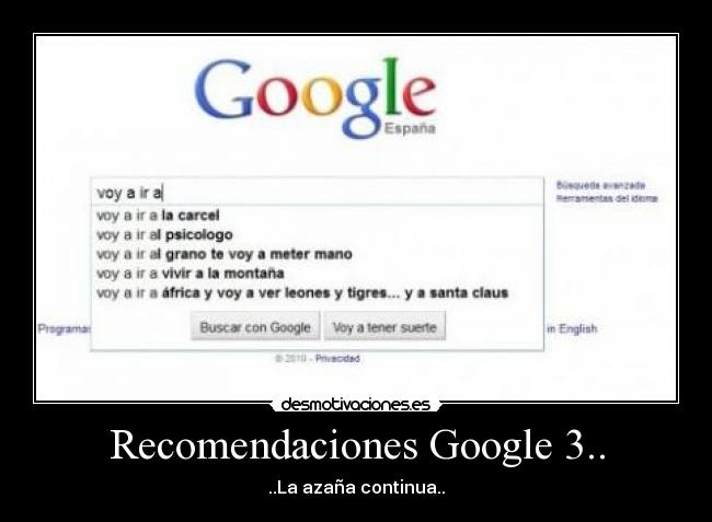 Recomendaciones Google 3.. -