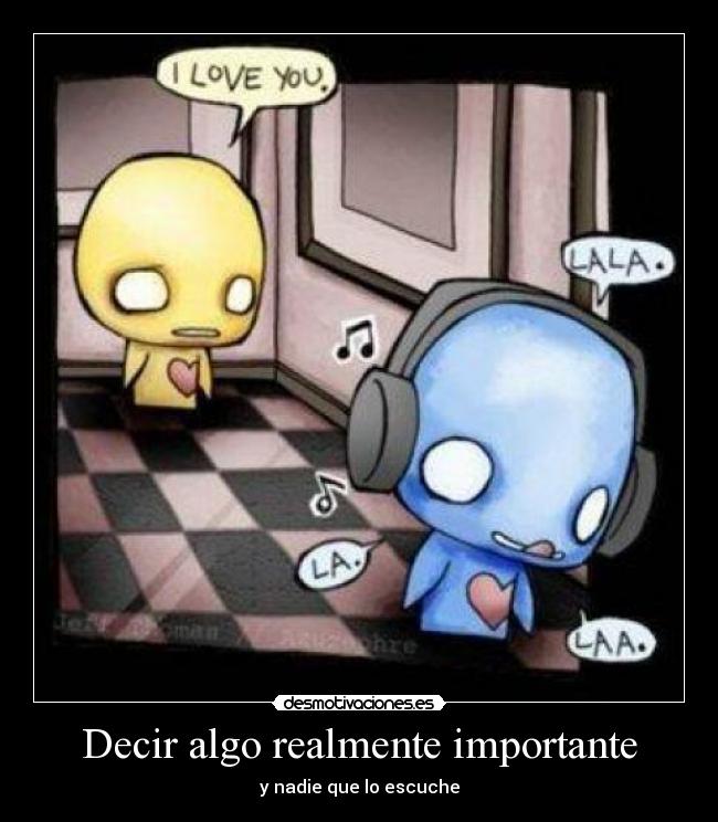 Decir algo realmente importante - 