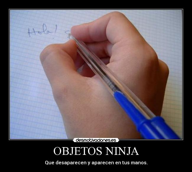 OBJETOS NINJA -