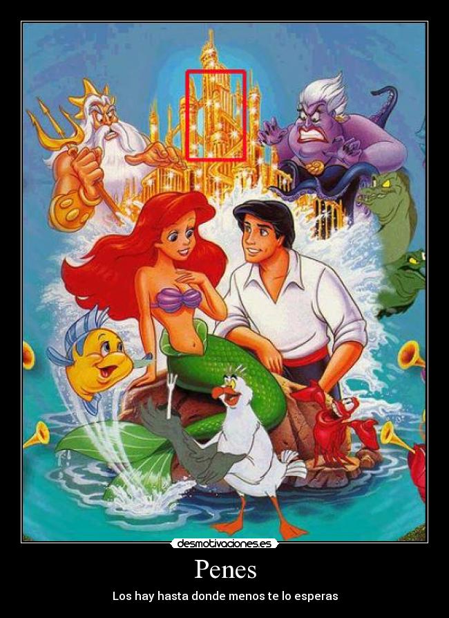 carteles disneysirenitapenesubliminal desmotivaciones