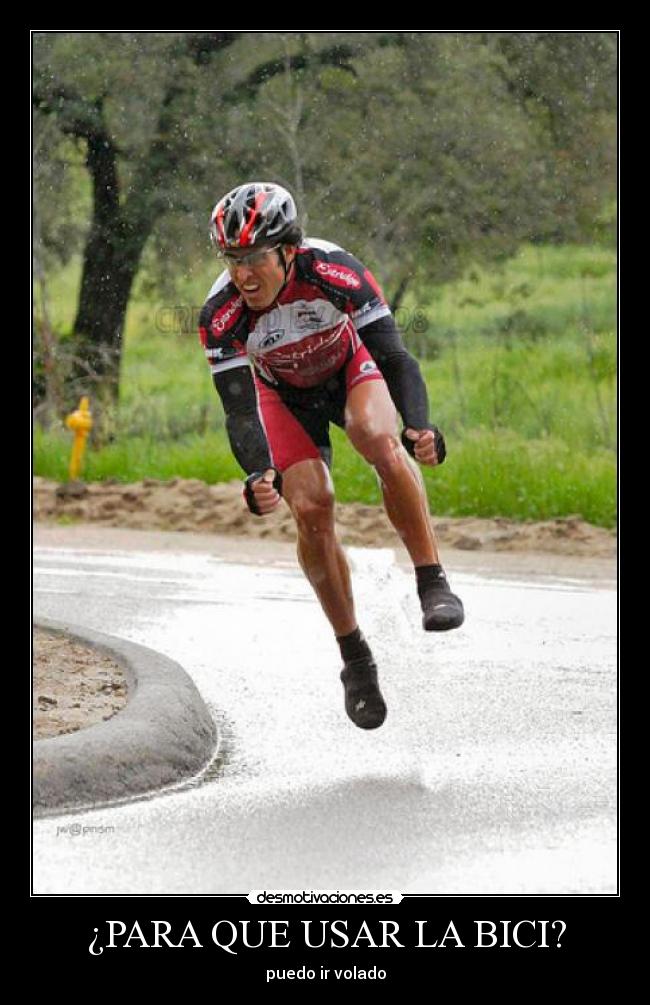 ¿PARA QUE USAR LA BICI? -