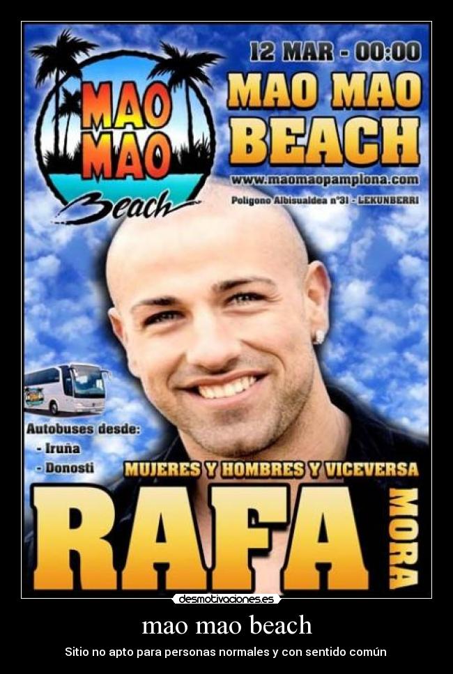 mao mao beach - Sitio no apto para personas normales y con sentido común 