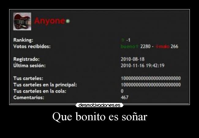 Que bonito es soñar -