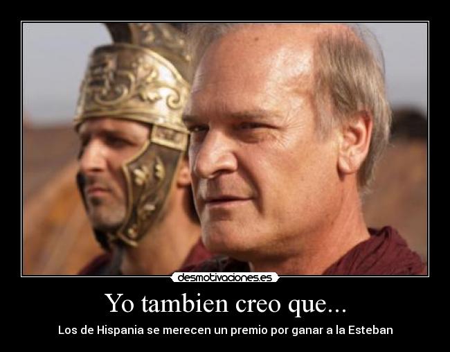 Yo tambien creo que... -