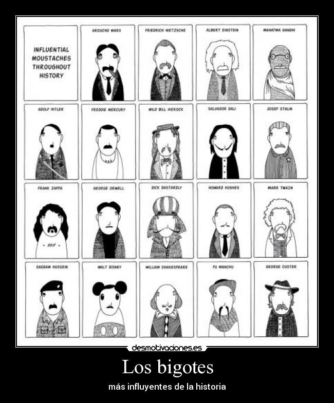 Los bigotes - más influyentes de la historia