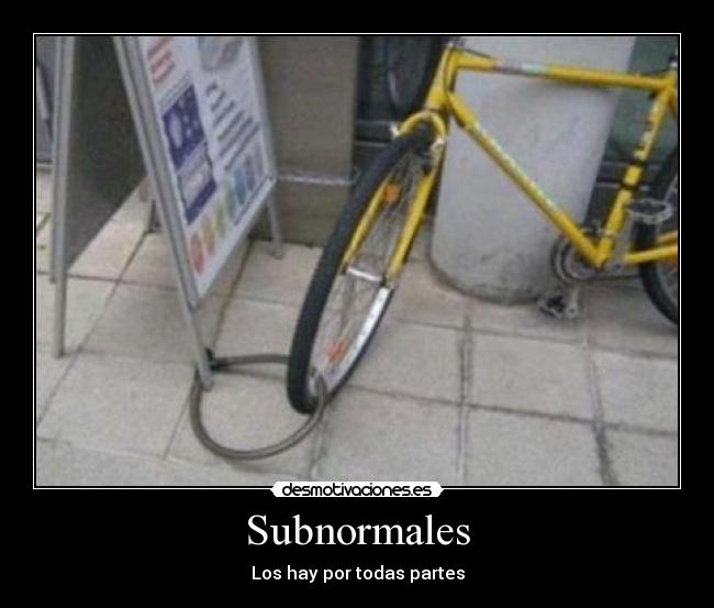 Subnormales - Los hay por todas partes