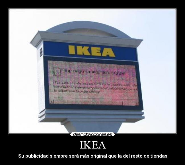 IKEA - Su publicidad siempre será más original que la del resto de tiendas
