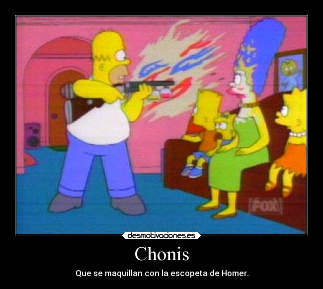 carteles chonis los simpsons canis desmotivaciones