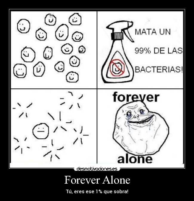 Forever Alone - Tú, eres ese 1% que sobra!