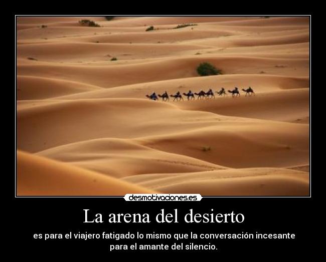 La arena del desierto -