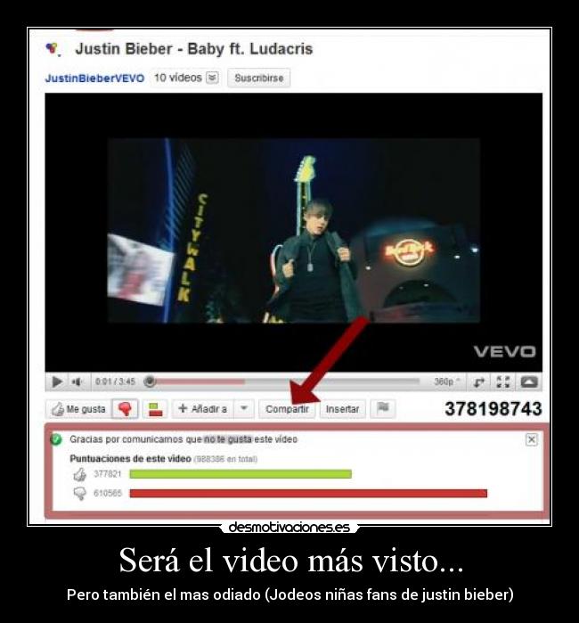 Será el video más visto... - 