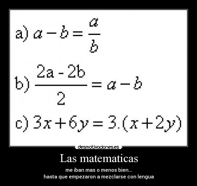 Las matematicas -