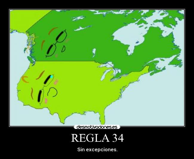 carteles regla sin excepciones america canada desmotivaciones