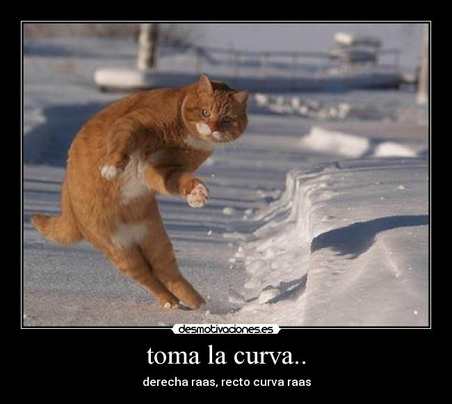 toma la curva.. -