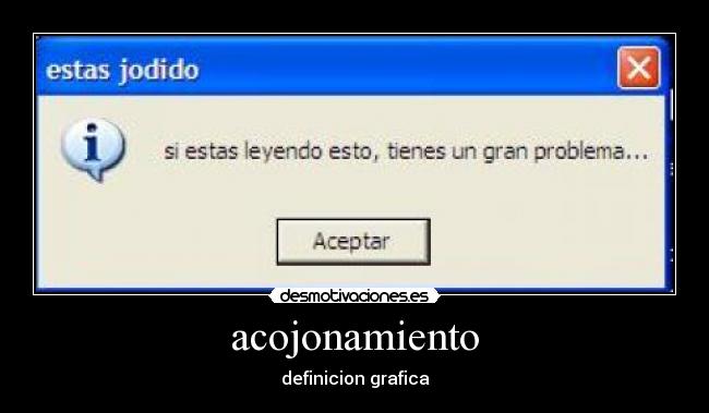 acojonamiento - definicion grafica