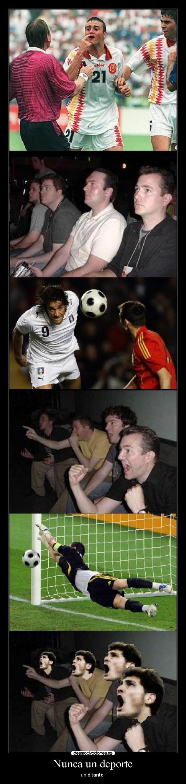 Nunca un deporte - unió tanto