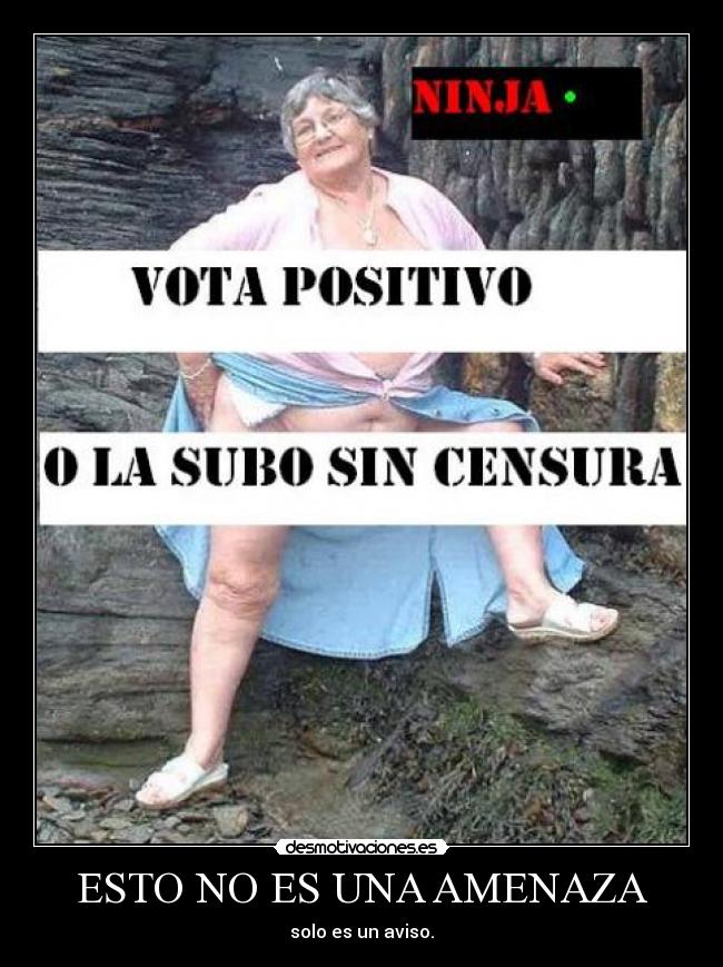 ESTO NO ES UNA AMENAZA - 