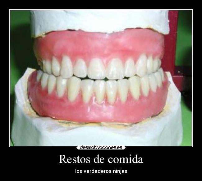 Restos de comida - los verdaderos ninjas