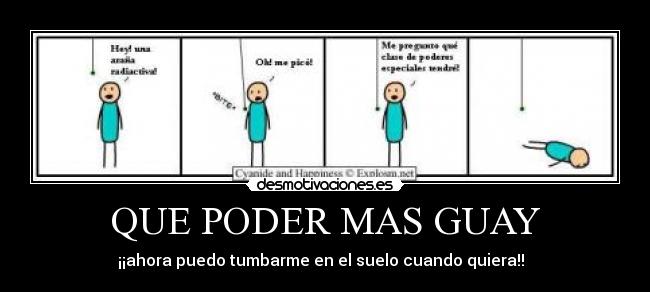 QUE PODER MAS GUAY - ¡¡ahora puedo tumbarme en el suelo cuando quiera!!